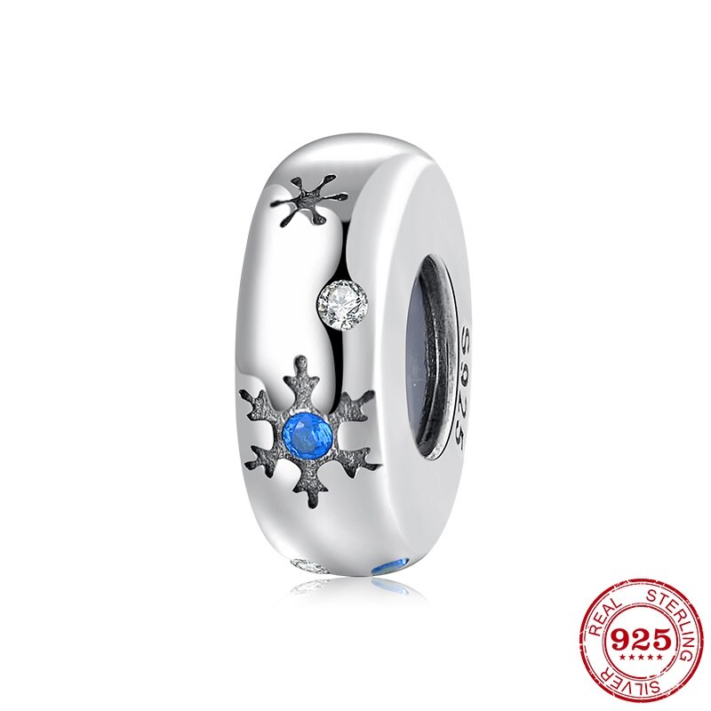 Di alta Qualità 925 Sterling Silver Bella CZ Belle Spacer Fermacorda E Ganci Misura Branelli Europei del Braccialetto di Fascino Monili che fanno: PA0021