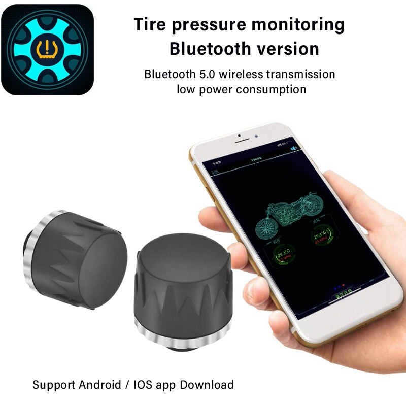 Système TPMS Moto Sans Fil – Surveillance Pression Et Température Pneus – Alarmes Fuites, Batterie Faible – Écran LCD – Compatible Universel - 7
