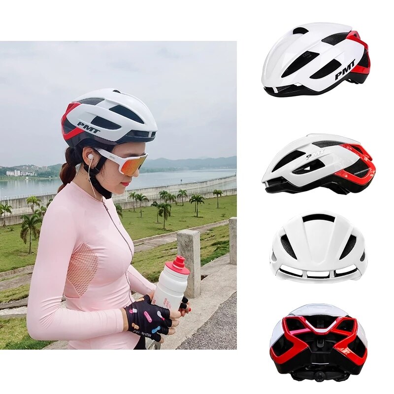 PMT-Cascos para carreras de bicicleta transpirables, casco de seguridad para deportes al aire libre, BMX, para ciclismo de montaña o de carretera, casco para montar