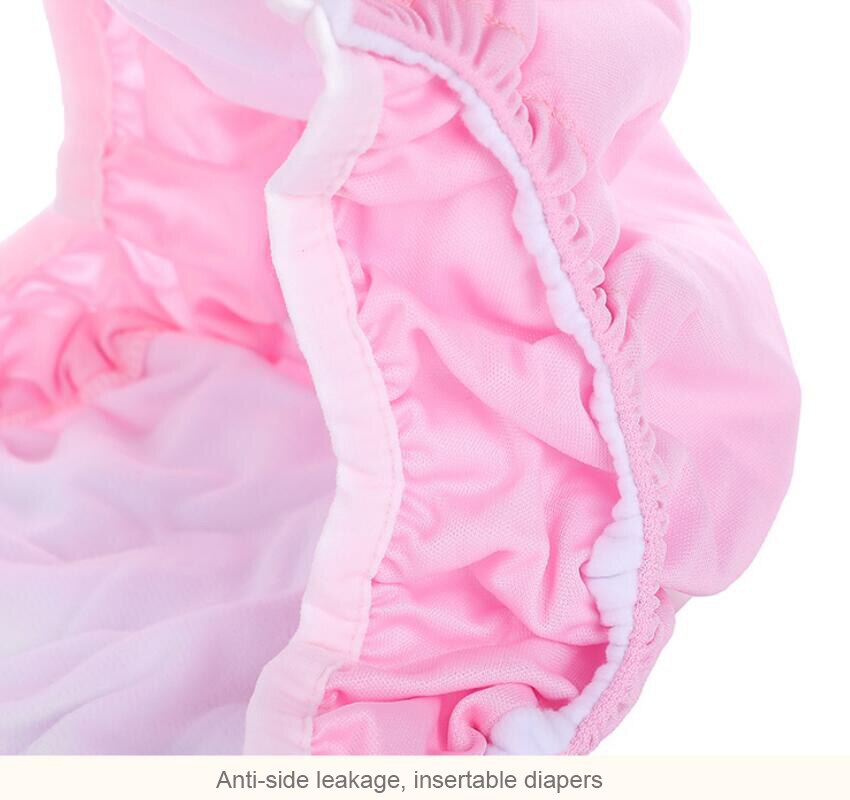 1 satz Erwachsene Windel Tasche Atmungs Mittleren verändert Ältere Klebrig Schnalle dicht Frauen Waschbar Rosa Tuch Windel XXL Größe d50
