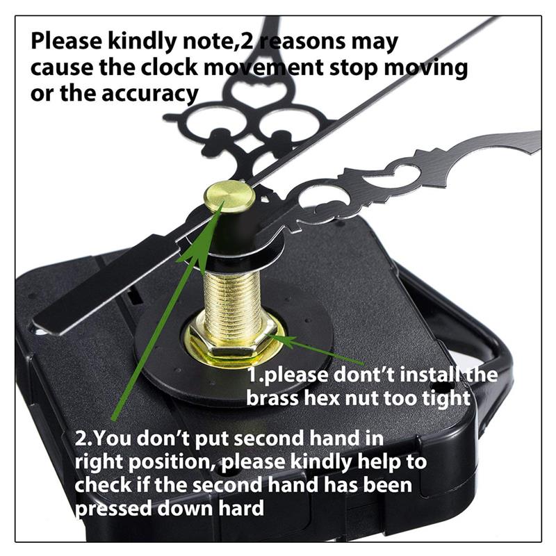 High Torque Quartz Clock Replacement Movement DIY Clock Movement Kits for Clock Repair Replacement