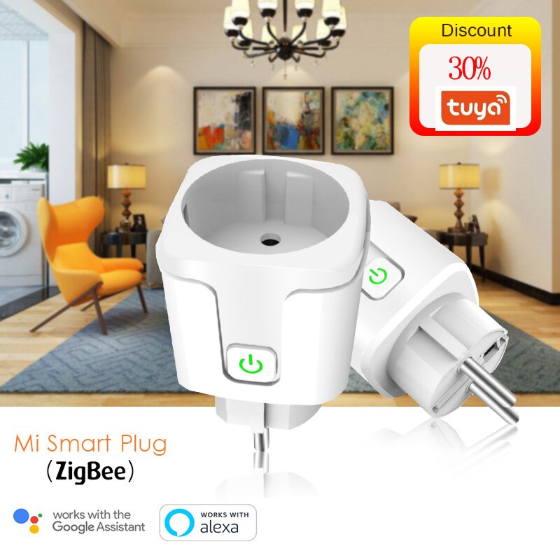 5pcs Smart Plug Smart Socket 16A WiFi Wireless Socket EU Adaptor Monitor Timing Smart Home Tuya App Works With Alexa Google Home