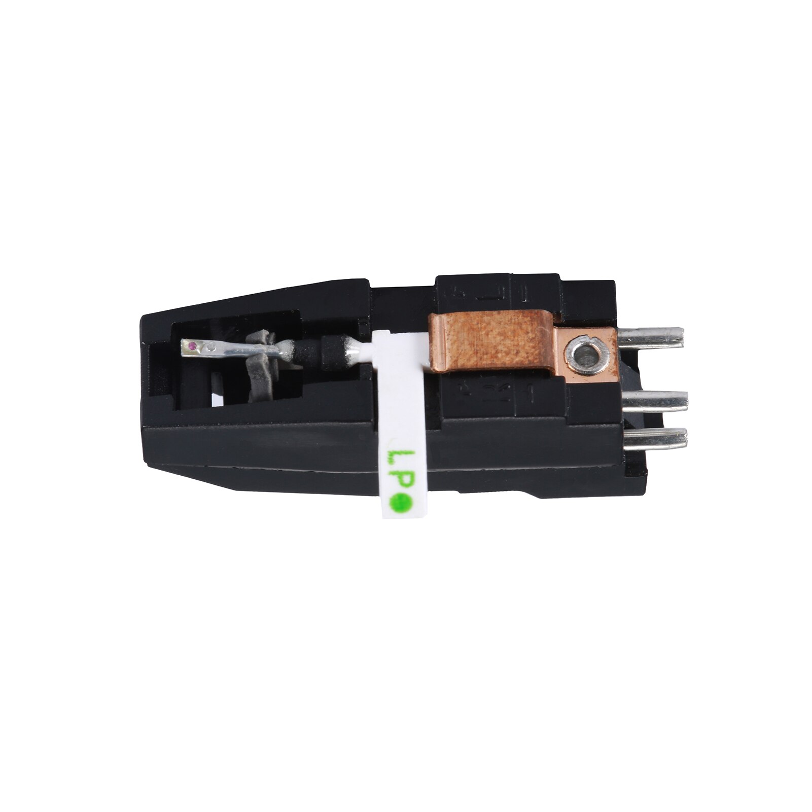 Turntable Phonograph Dual Stereo Cartridge with Red Sapphire Dual Side Stylus Needle for LP/78 Vinyl Record Player Accessory