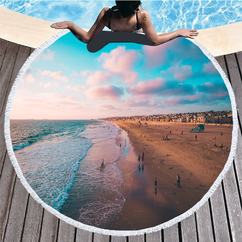 Badlakan strandhandduk rund strandhandduk recznik plazowy strandlaken toalla playa serviette de plage toalha de praia havlu: Handduk 2