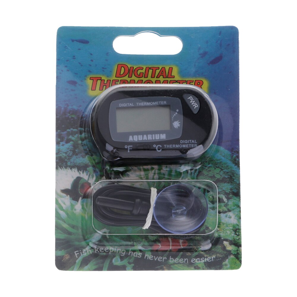 Thermometer Digital Temperature Meter LCD Reptile Aquarium Suckers Waterproof