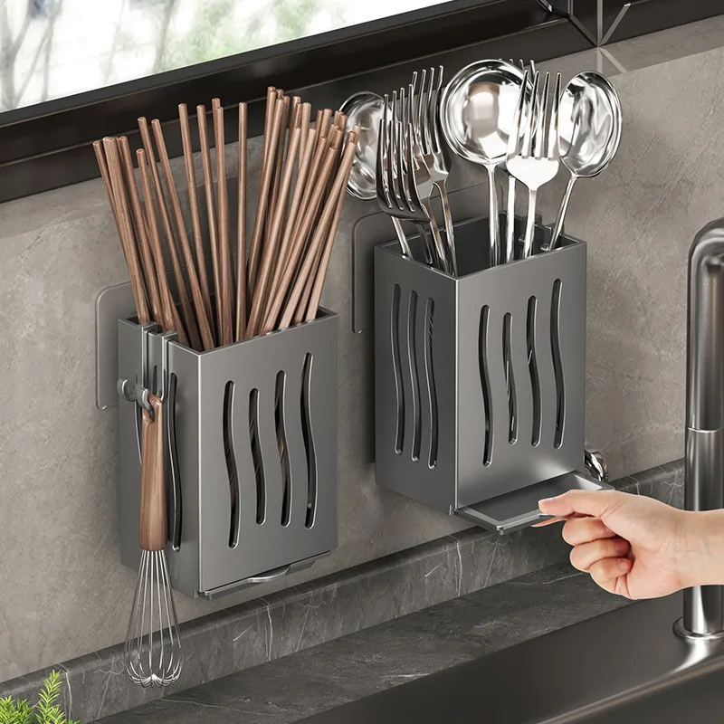 Küche Utensil Gestell Ablassen Essstäbchen Löffel Halfter Multifunktionale Geschirr Trocknen Gestell Küche Organisatoren Besteck Lagerung Boxen