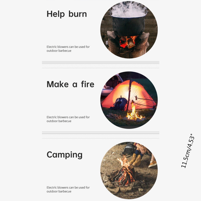 AC100-240V Blower HighPower 30/40/60/80W BBQ Fan SmalForges Blower Speed Adapter