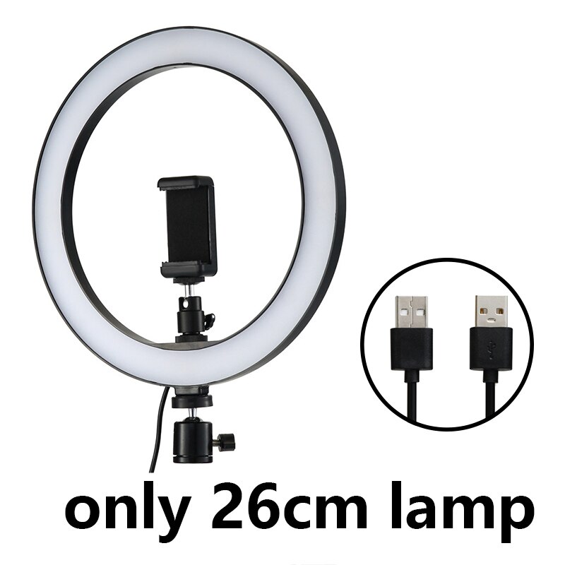 LED Selfie Ring Light 12W 5500K Photo Studio Photography Photo Fill Ring Lamp with Tripod for iphone Yutube Live Video Makeup: Ring Light