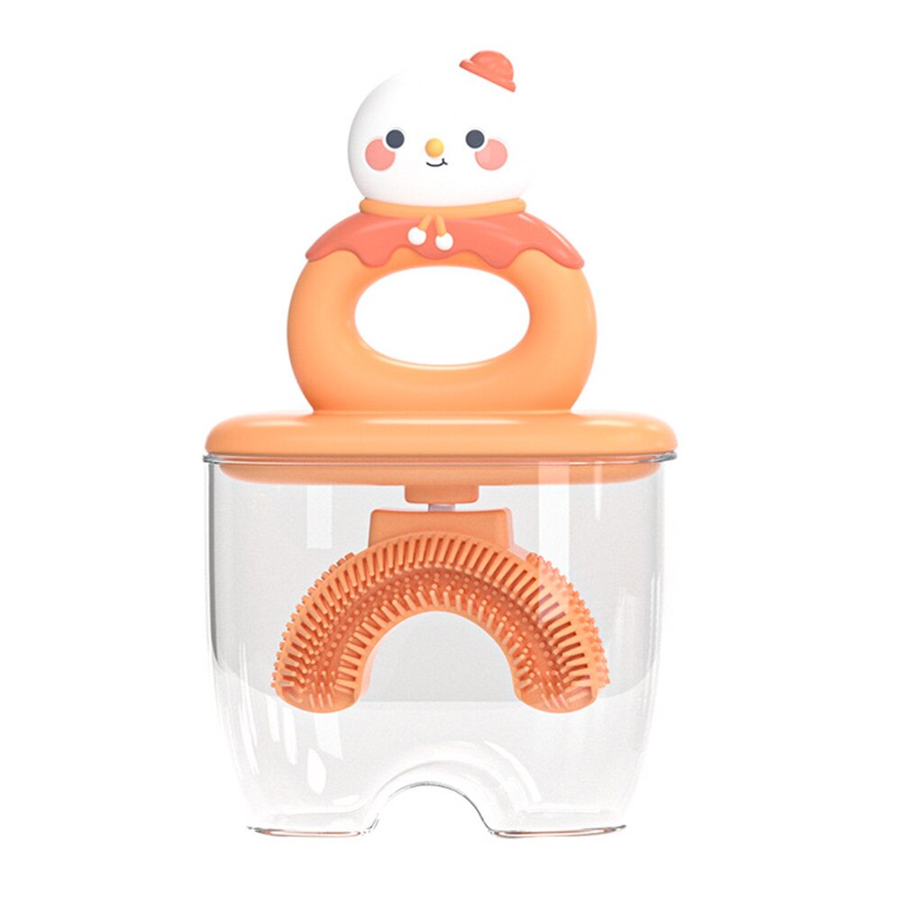 1 Set spazzolino da denti per bambini spazzolino da denti manuale a forma di U detergente per denti in Silicone per viaggi a casa