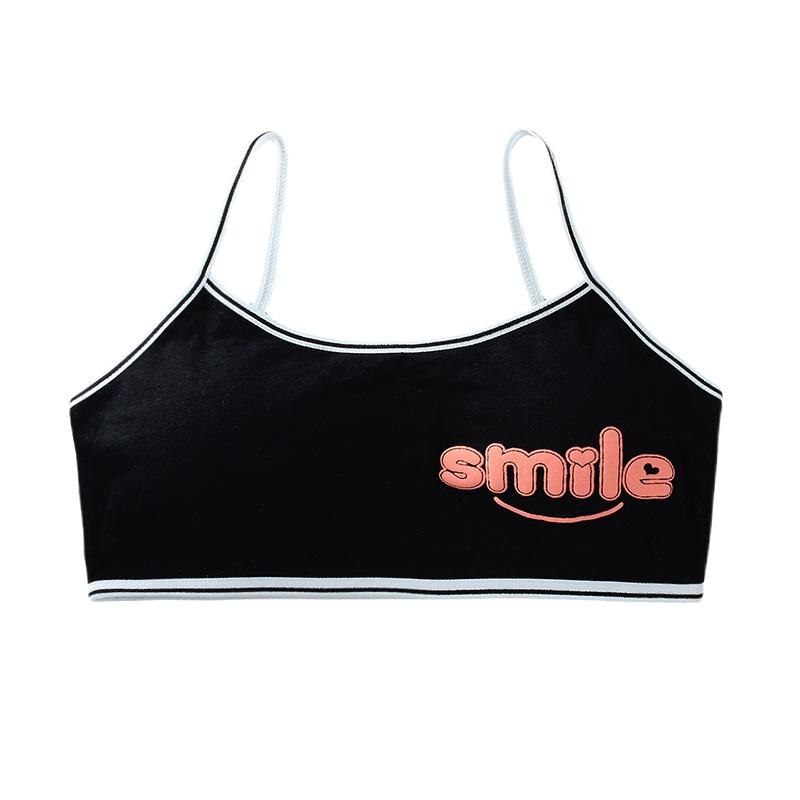 3 Stks/partij Meisjes Ondergoed Teens Mode Katoen Tops Vest Zacht Ademend Puberteit Gym Sport Jong Training Beha For8-16Years Oude