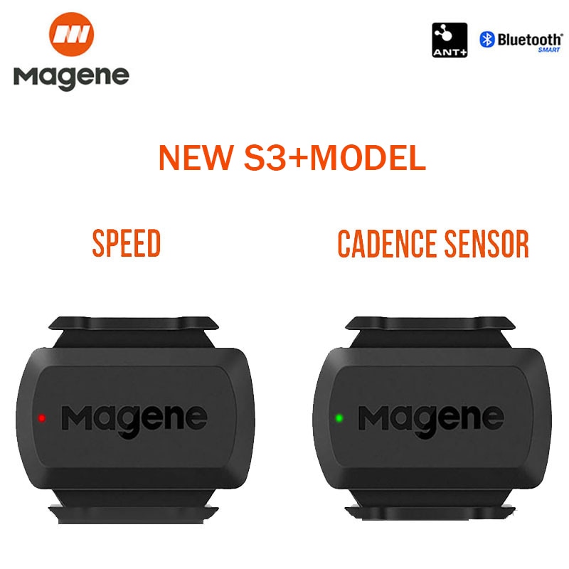 Magene S3+ Speed/Cadence Sensor ANT+ Bluetooth Computer Speedometer for Strava Garmin iGPSPORT Bryton Bike Computer Wireless