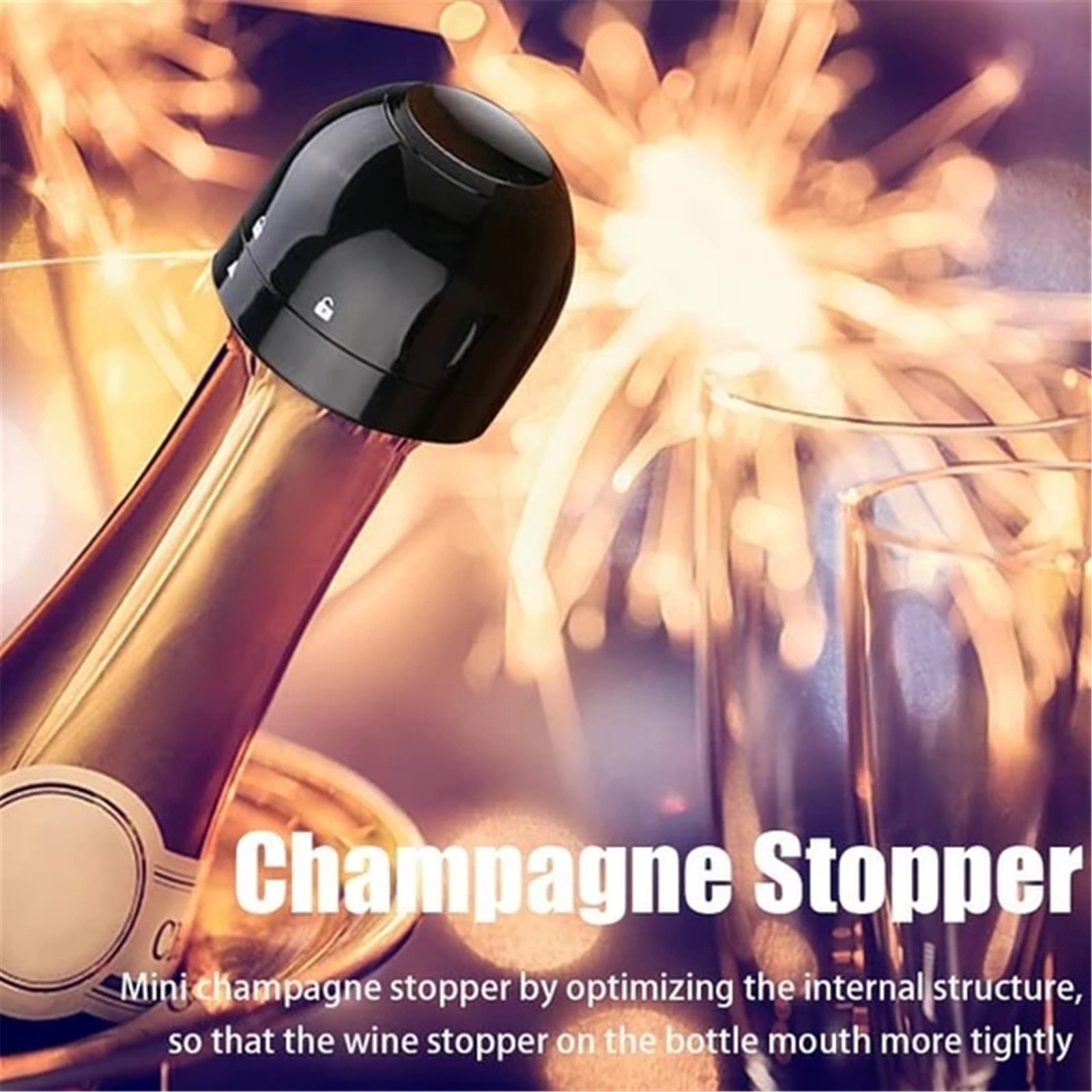 Professionele Fles Sealer Voor Champagne Siliconen Verzegelde Champagne Stopper