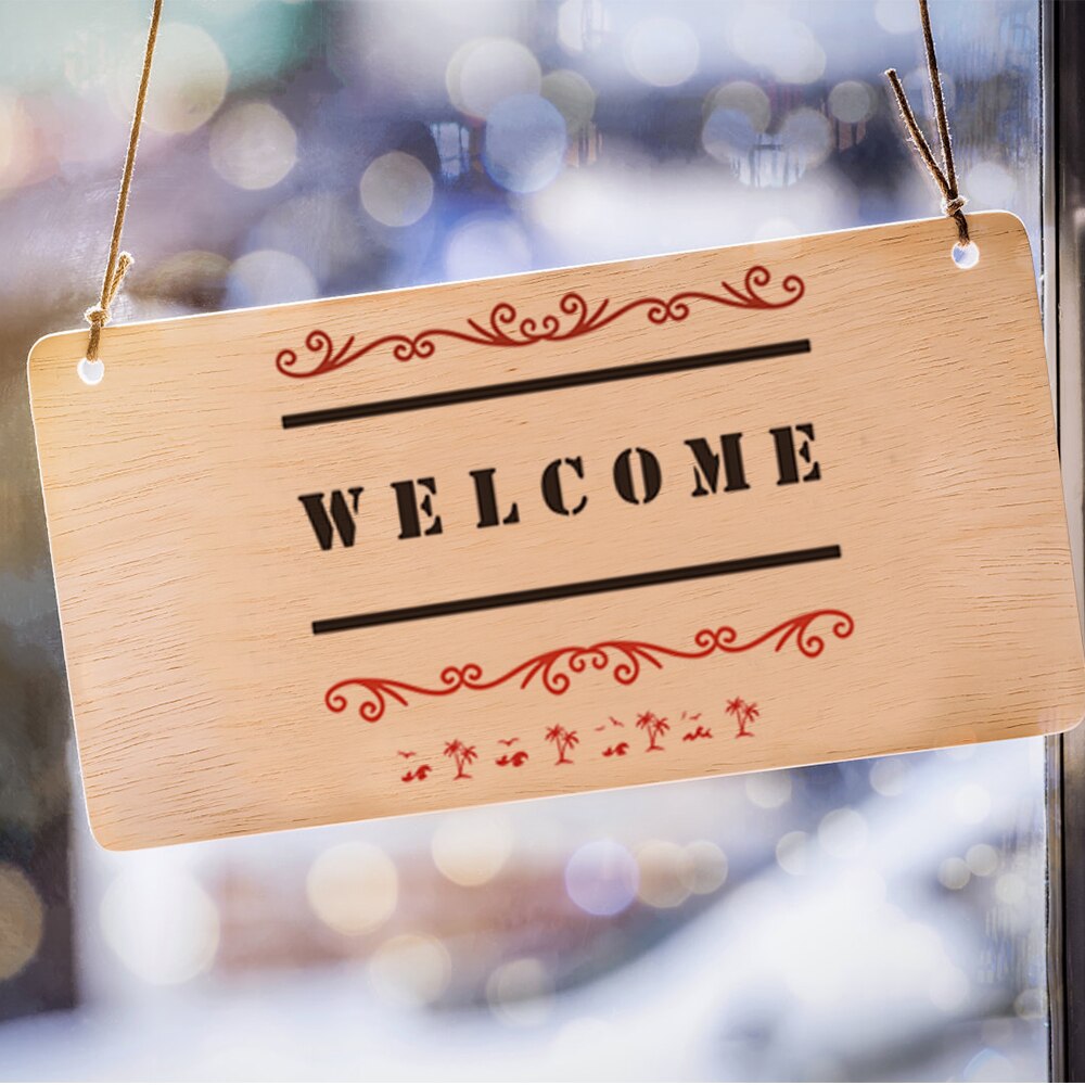 23pcs Welcome Stencil DIY Home Decorative Template Season Festival Number Letter Birthday Welcome Words Reusable