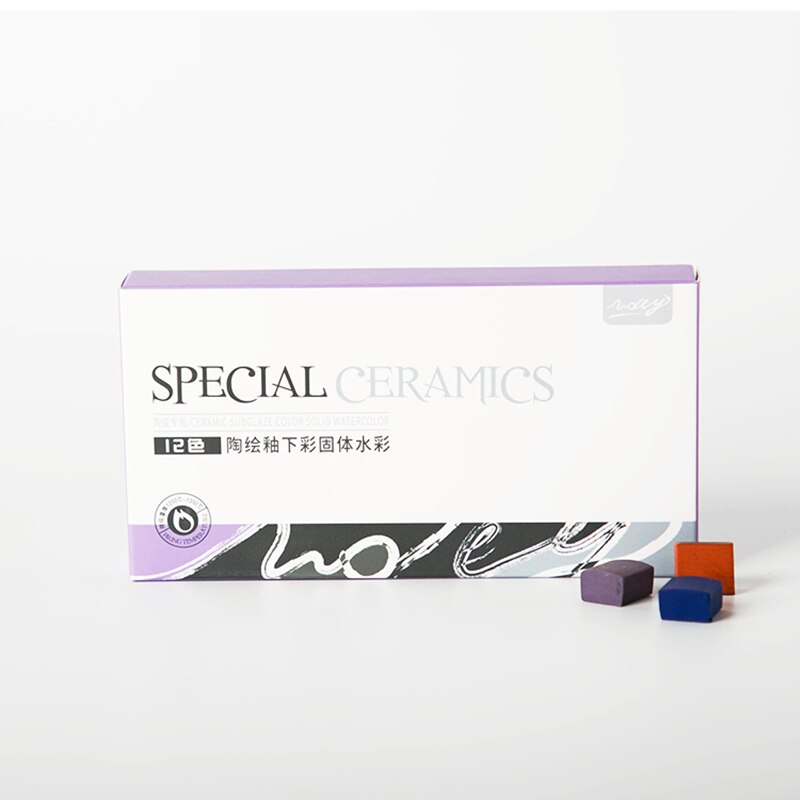 Ceramic painting pigment solid watercolor box high temperature 1150--1320 degrees Celsius underglaze pottery tool pigment