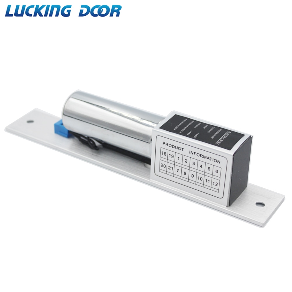 LUCKING DOOR Stainless Steel Fail Safe Simple Electric Bolt Mortise Door Lock Electronic intelligent clock