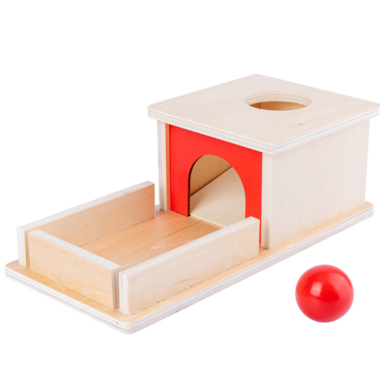 Holz Schublade Kasten Früer Bildung Intelligenz Spielzeug Kindergarten Weben Trommel Druck Ball Tisch Werkzeuge Kleinkinder Kleinkinder