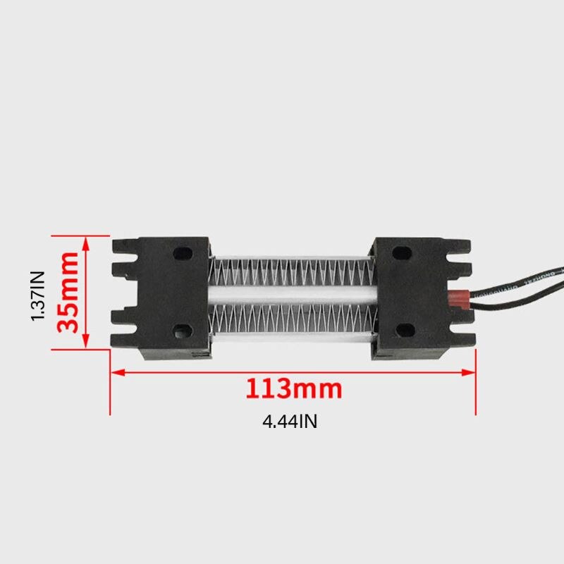 Oppervlak Geïsoleerde 100W 220V Keramische Thermostatische Ptc Verwarmingselement Air Heater