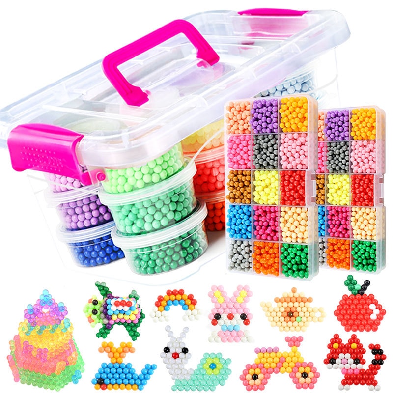 DIY Water Beads Set Toys for Children Montessori Education Brain Magic Box Kids Handmade Toys for Baby Girls Boys 3 5 7 8 Years