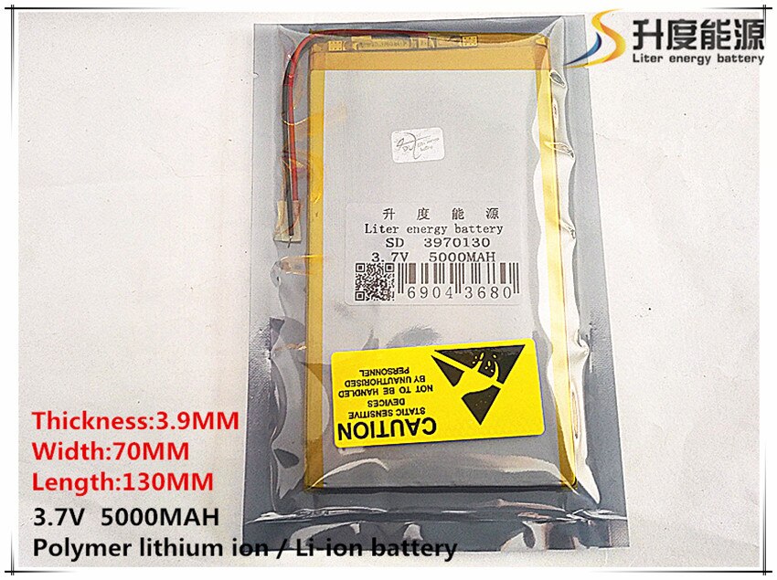 Tablet battery 3.7V 5000mAh [3970130] Lithium Polymer Li-Po li ion Rechargeable Battery cells For Tablet PC V811 812 Battery