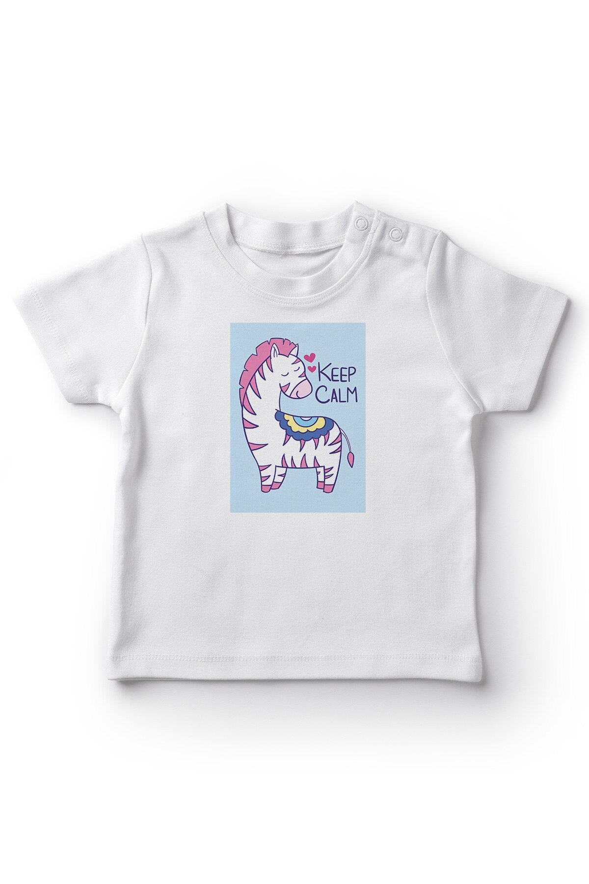 Camiseta meninas do bebê da zebra doce do bebê de angemiel branco