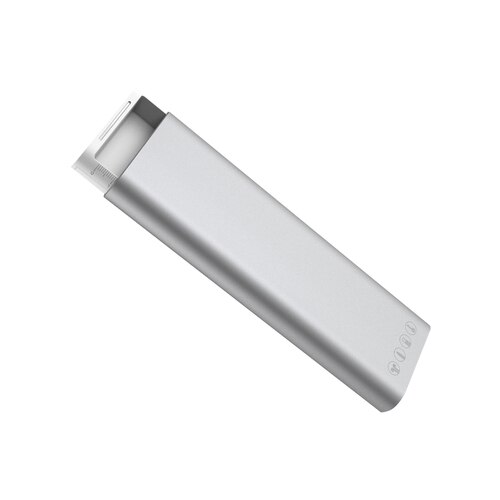Xiaomi mijia miiw pennfodral kontor student pennfodral skolmaterial pennask aluminiumlegering abs+pc för äppelpenna 2: Silver-