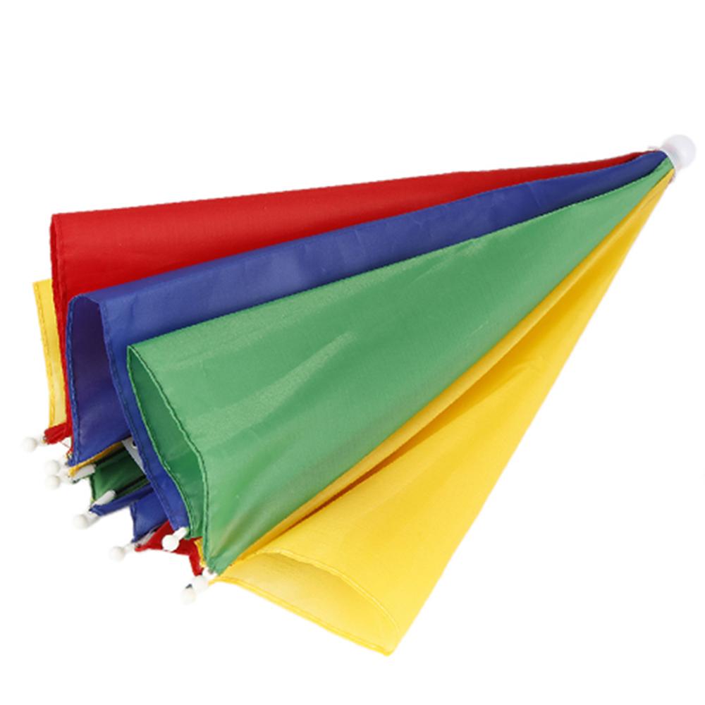 parasol na głowę 55cm parasol przeciwsłoneczny lekki kemping wędkarstwo piesze wycieczki golf na wolnym powietrzu parasol składana czapka parasolka