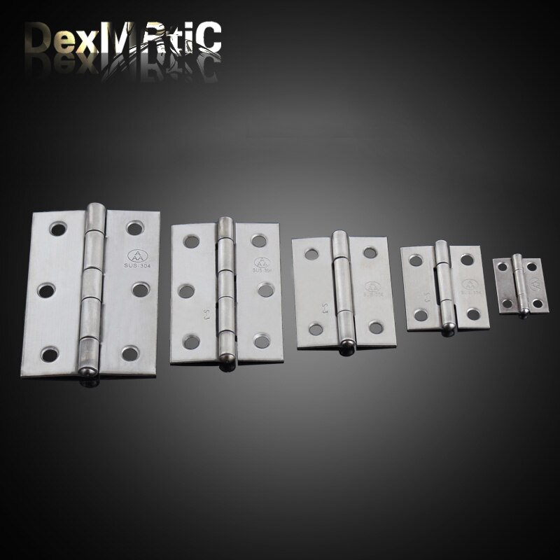 Charnière industrielle en acier inoxydable | Charnières de meubles 25*19mm, 38*30mm, 50*38mm, 62*42mm, 75*50mm pour boîte en bois Antique