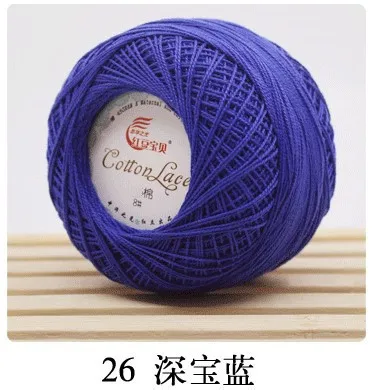 45g Lace Yarn 100% Cotton Yarn for Crocheting Fine Combed Yarn Tshirt Yarn Knitting Bobbin Lace Quilting Sewing Mercerized