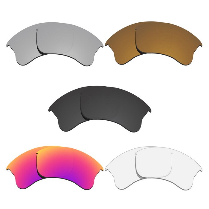 Glintbay 5 par polariserede solbriller erstatningsglas til oakley flak jacket xlj -5 farver: Default Title
