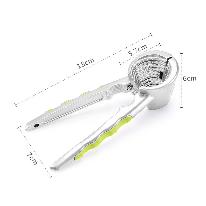 Aluminum Nutcracker with Four Nips Clamps Kitchen Tool Multi-Functional Nut Cracker Sheller Walnut Cracker