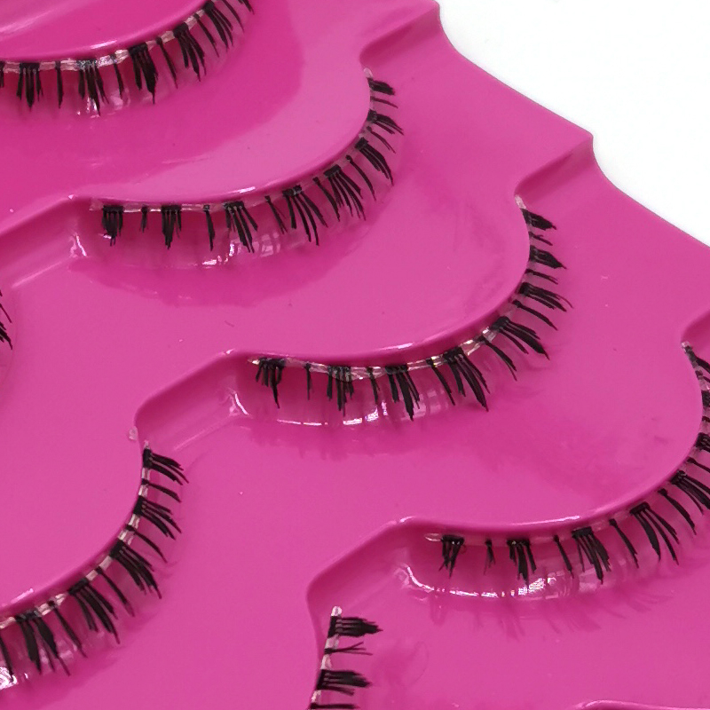 Lyxiga tunna nedre ögonfransar nedre korta ögonfransar set mycket naturlig naken makeup handgjord mjuk under ögonfransförlängning