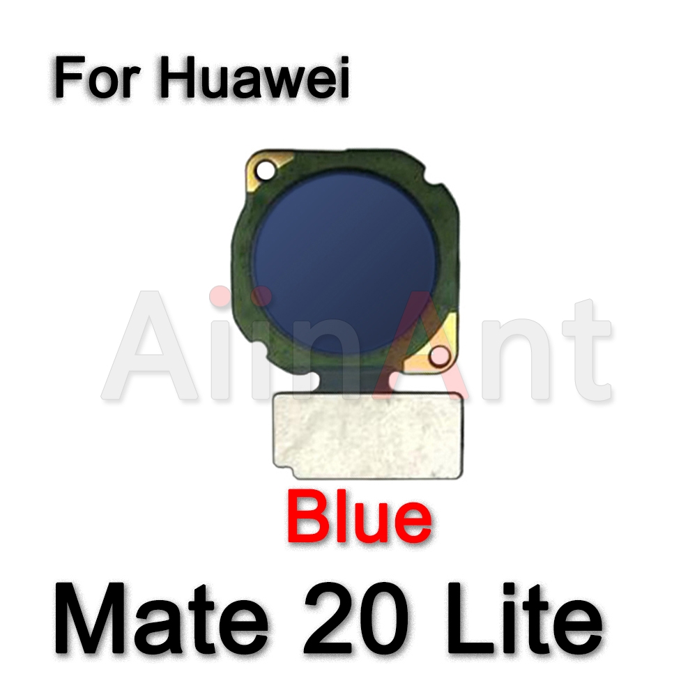 Aiinant Home botón de encendido trasero, escáner de dedo de identificación táctil, Sensor de huellas dactilares, Cable flexible para Huawei Mate 20 Lite Pro, piezas de repuesto: green