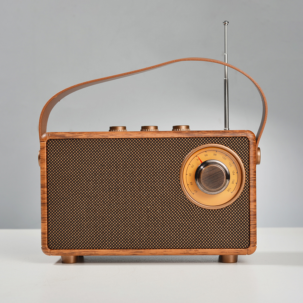 Classic Retro Radio Blutooth Speaker with Crystal Clear Sound FM Radio Music Player Vintage Wireless Speaker Home Office Decor