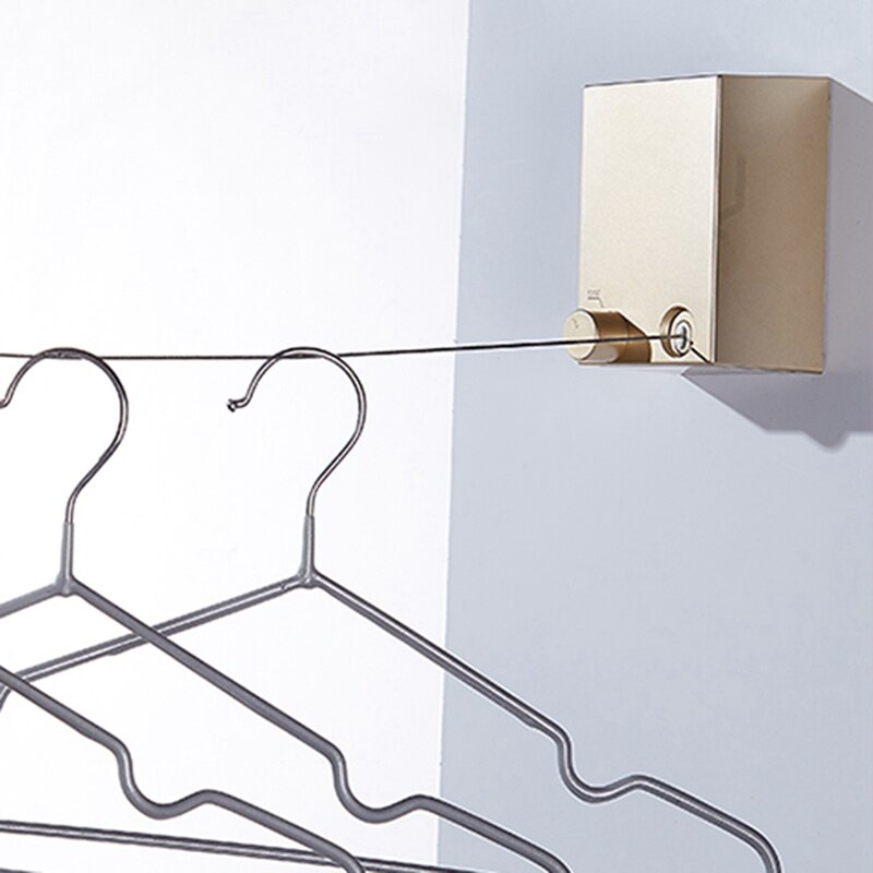 Telescopic Indoor Drying Rack Rope Wall-Mounted Clothes Rack Drying Rack Telescopic Clothesline