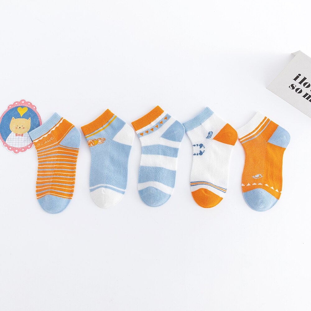 5 Paare/los Baby Socken Sommer Frühjahr Neue Baumwolle freundlicher Socken Dünne Mädchen mädchen Nette Reizende Karikatur Socken