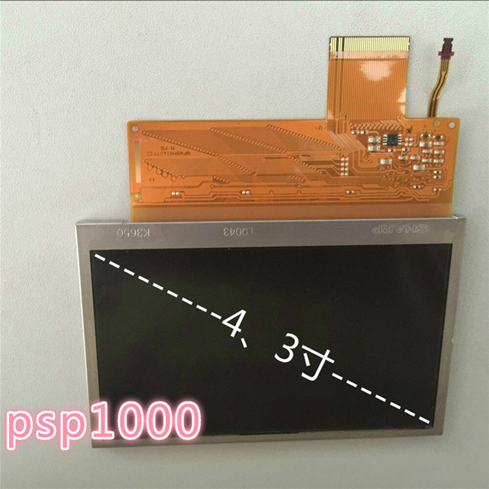 Tela de exibição lcd 4.3 for for para sony playstation console portátil psp1000/psp2000/psp3000 jogo console peças reposição