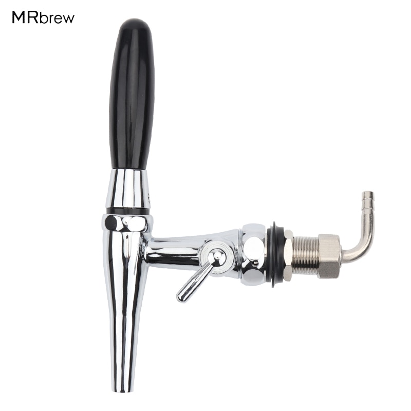 Chrome plating Stout tap Adjustable Beer Faucet Homebrew Flow Control Faucet Shank Tap Kit