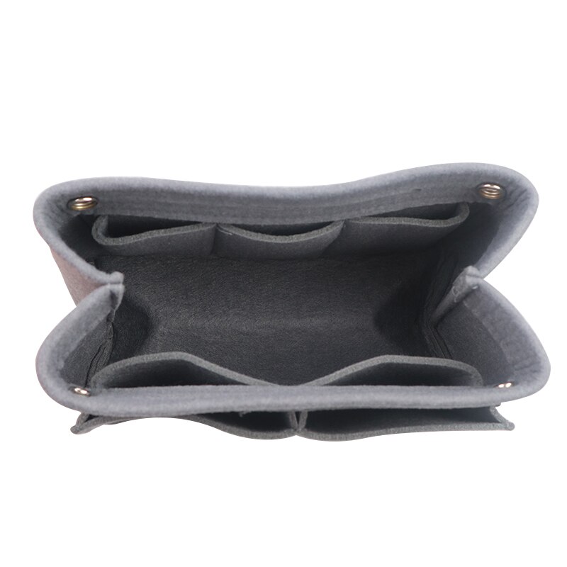 1PC Felt Fabric Cosmetic Bag Travel Multifunction Handbag Cosmetic Organizer Purse Insert Bag Felt Fabric Storage Pouch Case