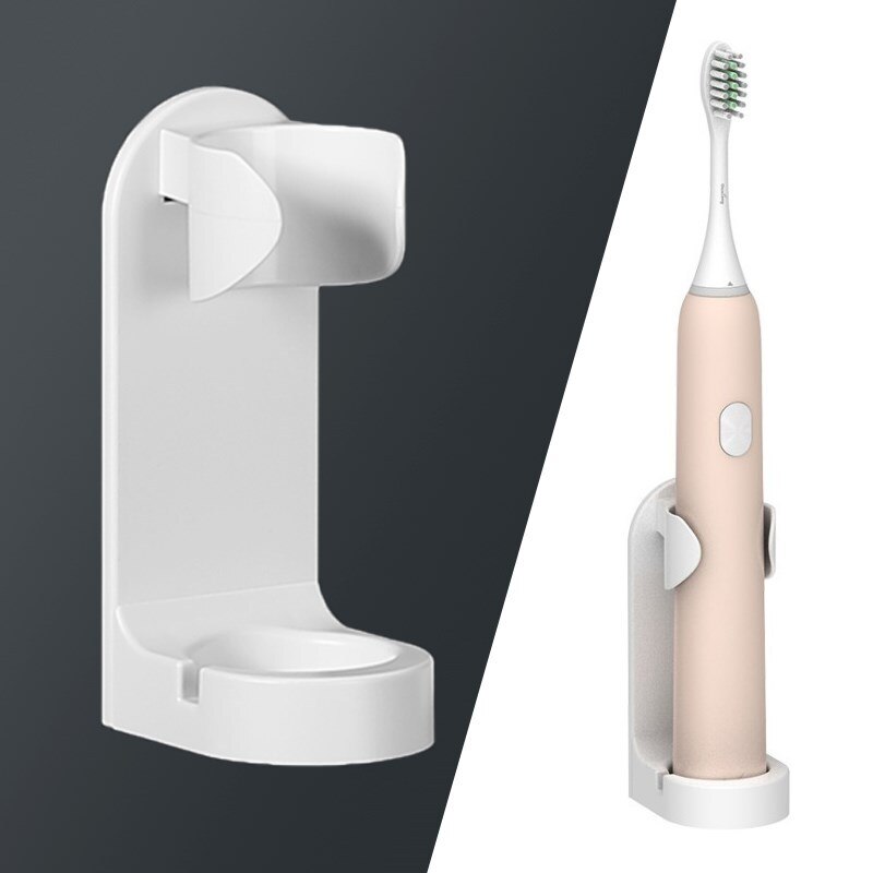Generic Elektrische Tandenborstel Houder Afneembare Wandmontage Badkamer Teller Stand Met Sticker Voor 90% Elektrische Tandenborstels