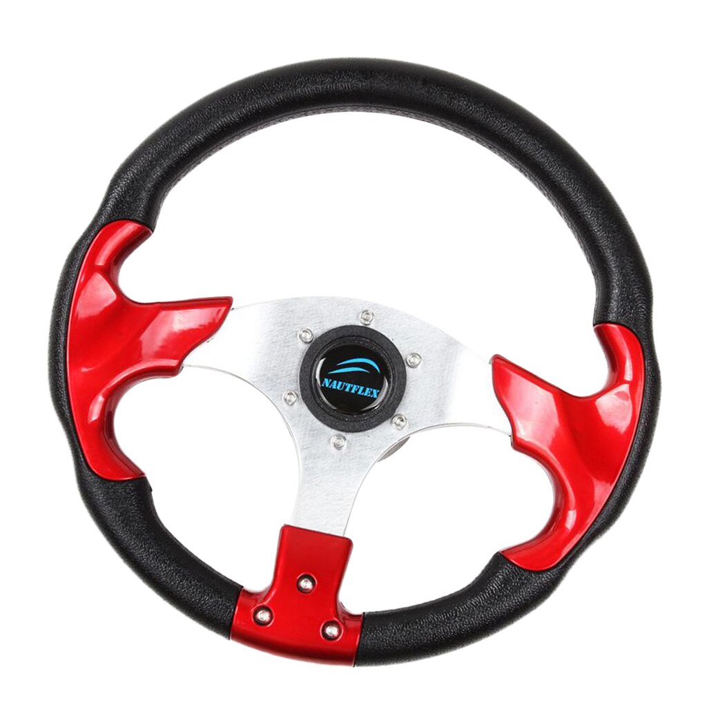Boat Steering Wheel, 3 Spoke - Marine Yacht Sports Wheel, for 3/4inch (19 mm) Tapered Shaft