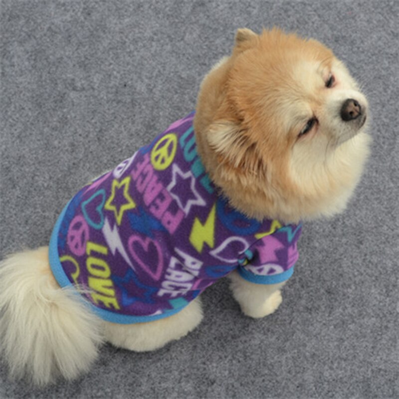 Bonito crânio imprimir roupas para cães de estimação inverno quente velo casaco para cães pequenos bulldog francês cachorro roupas chihuahua roupas