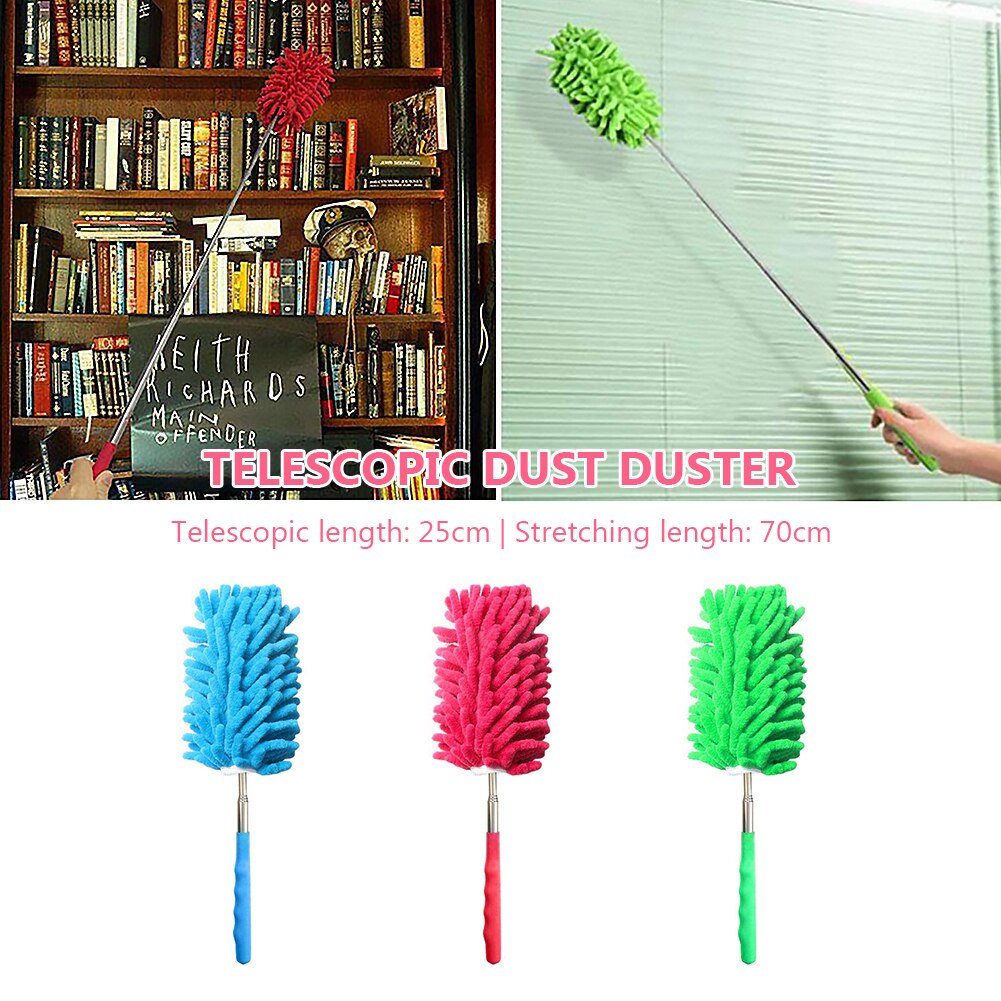 Soft Microfiber Duster Brush Dust Cleaner Static Anti Dust Brush Home Air-conditioner Furniture Cleaning Extendable Applicator