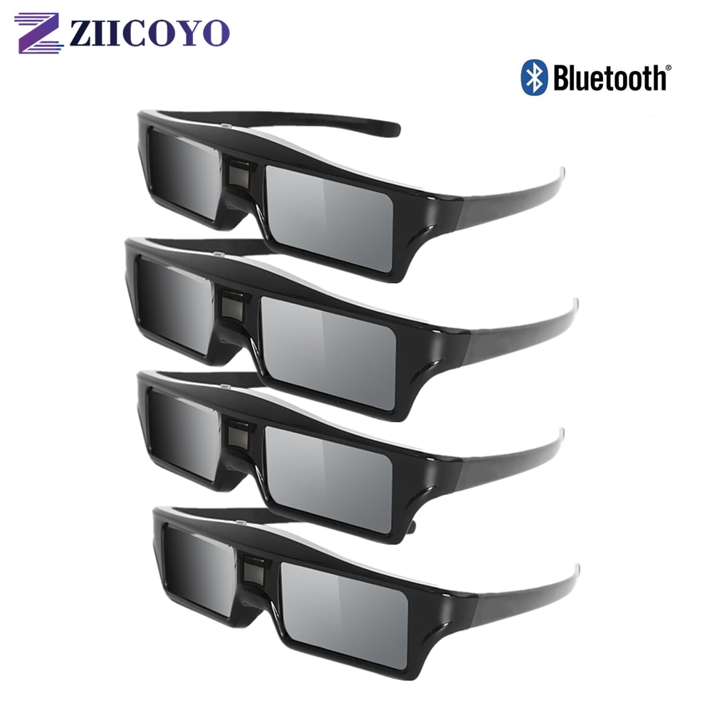 Bluetooth 3D Bril Actieve Sluiter Oplaadbare Eyewear Compatibel Met Epson Projector/Sony Scherpe Panasonic Samsung 3D Tv