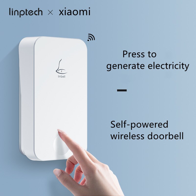 Xiaomi linptech linbell self-powered wireless doorbell G4L BATTERY-FREE Long-distance alert pager with 36 Chimes [ EU Plug ]