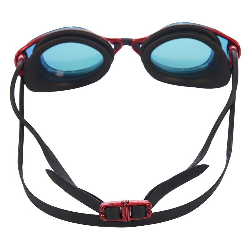 Copozz Plating Mirrored Zwemmen Waterdichte Bril Voor Volwassenen Sport Anti Uv Fog Bescherming Zwembril (Rood)