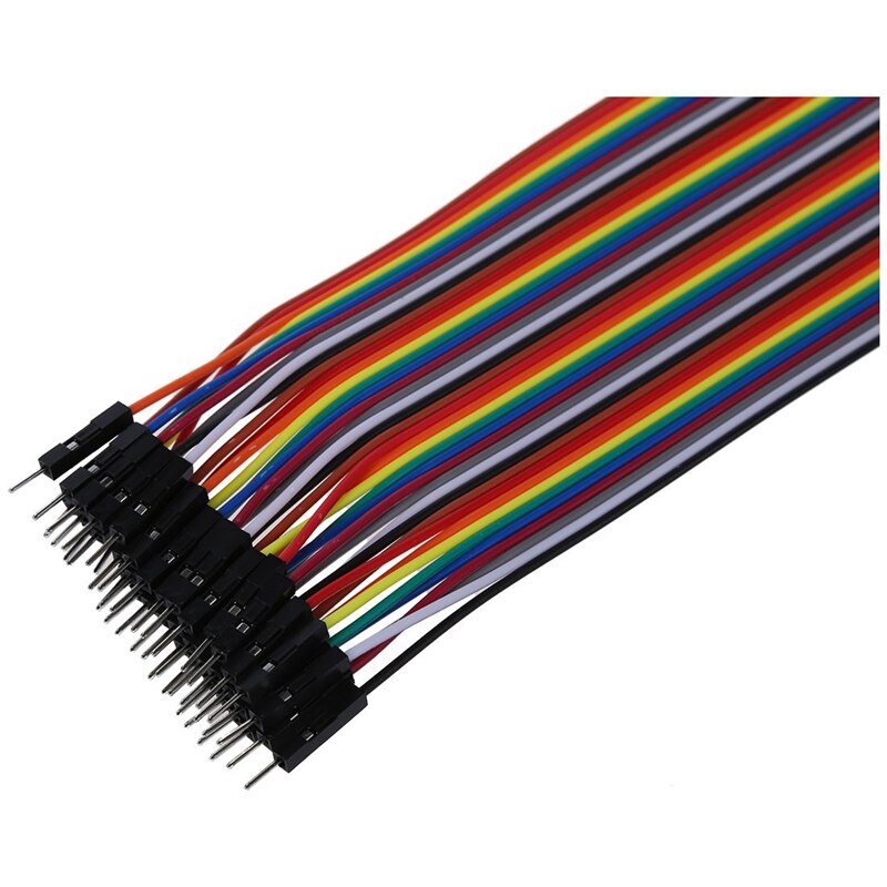 80 Piece Set: 40 Pcs 1 Pin Male To Female Jumper Cable 20 Cm Long + 40Pcs 20Cm 2.54Mm Male To Male Breadboard Jumper Wire Cable