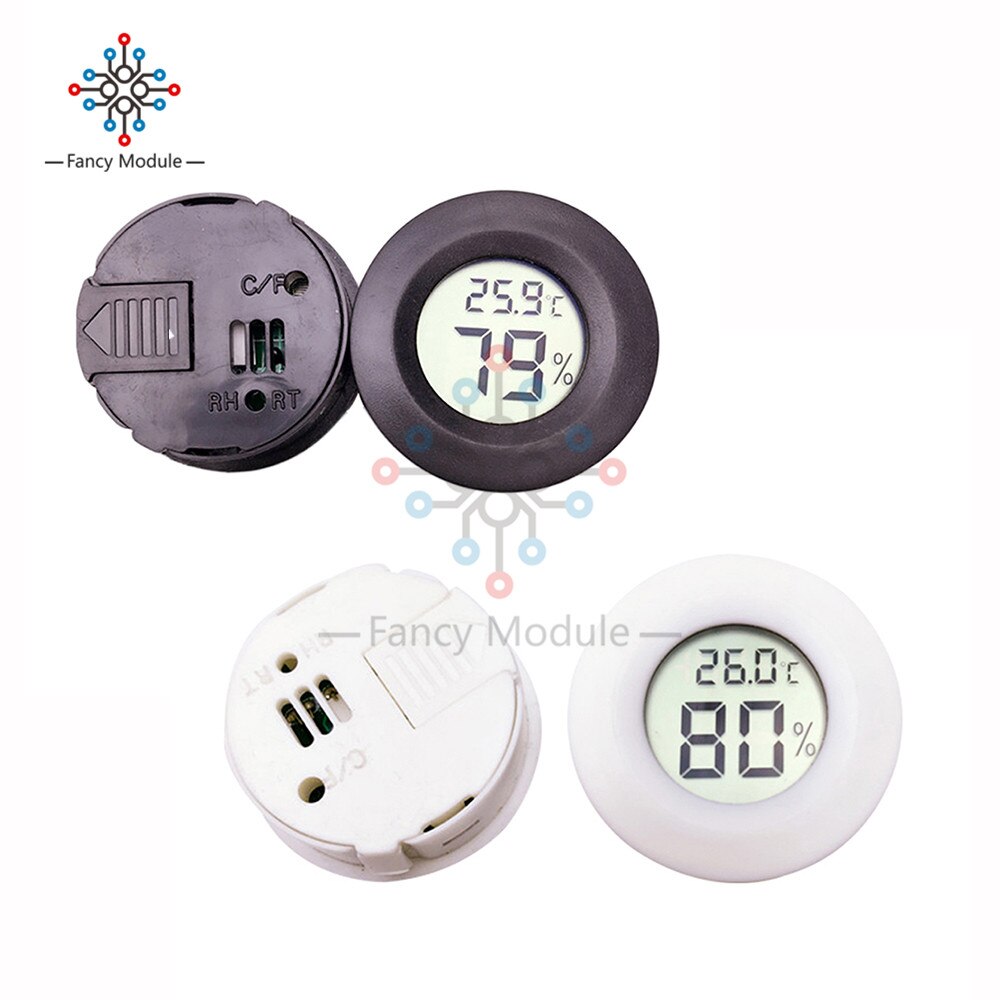 Mini LCD Digital Thermometer Hygrometer Temperature Indoor Convenient Temperature Sensor Humidity Meter Gauge Instruments Cable
