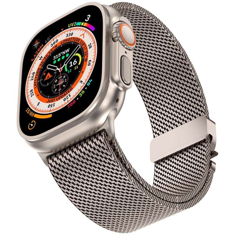 Cinturino ufficiale in titanio 1:1 per Apple watch Ultra Band 49mm S10 46mm 42mm 45mm 44mm Bracciale milanese iWatch 10 9 8 7 6 5 SE 4 3