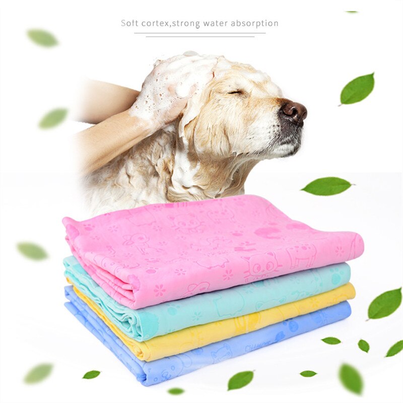 Kæledyrs håndklæde med spand imiteret hjørneskind absorberende håndklæde bærbart bilvask håndklæde til rengøring af husdyr