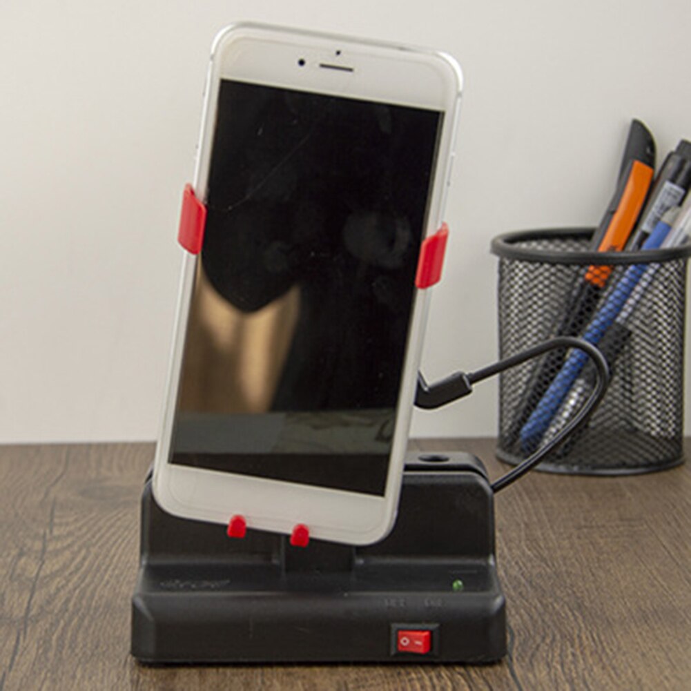 Dispositivo de columpio para teléfono móvil, suministros de podómetro de vibración automática con Cable USB, Accesorios inteligentes, cepillo de movimiento silencioso duradero